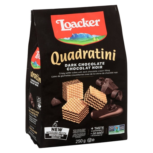 [076580142485] LOACKER QUAD DARK CHOCOLATE 250G