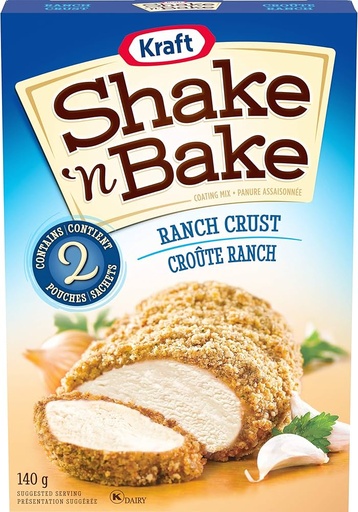 [066188128523] SHAKE & BAKE RANCH CRUST 140G