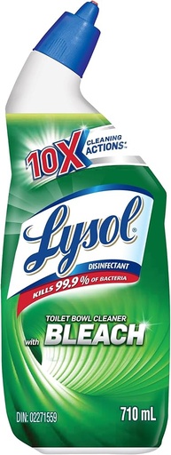 [059631340627] LYSOL TOILET BOWL CLEANER W/ BLEACH 710ML