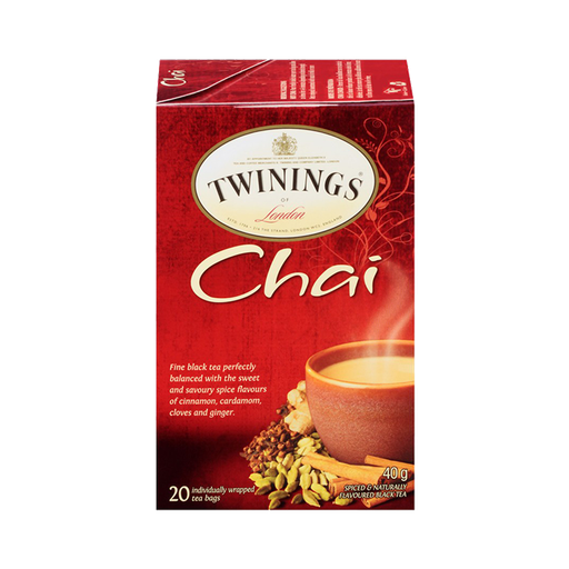 [070177158415] TWININGS CHAI TEA 40G/20CT 