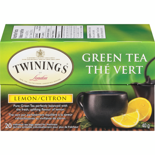 [070177152680] TWININGS GREEN TEA 40G/20CT