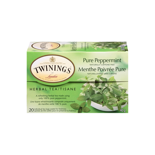 [070177155872] TWININGS PURE PEPPERMINT TEA 40G/20CT