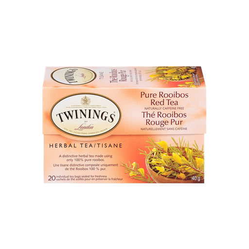 [070177265663] TWININGS PURE ROOIBOS RED TEA 40G/20CT