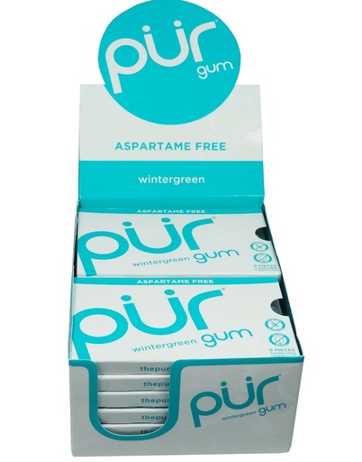 [830028000962] PUR GUM PEPPERMINT 12/PK 