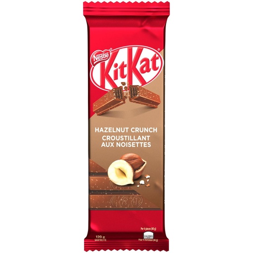 KITKAT HAZELNUT TAB 120G