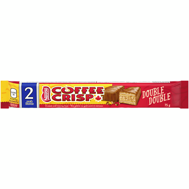 [059800746090] COFFEE CRISP DOUBLE DOUBLE BAR /75G 