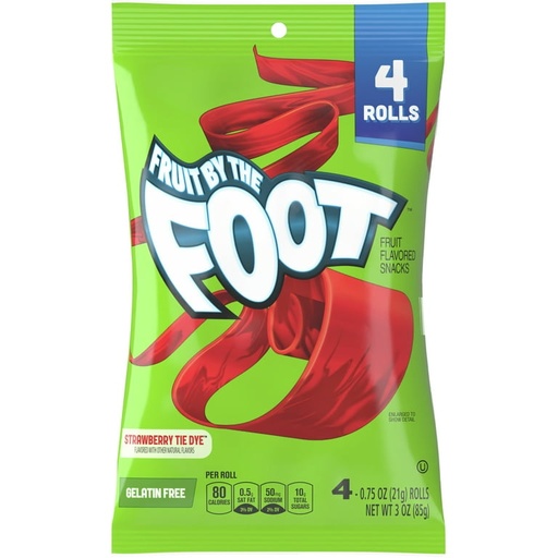 [016000204324] FRUIT BY THE FOOT STRAW FLVR 85G 