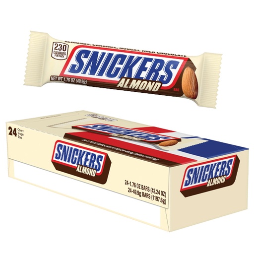 [1058] SNICKERS ALMOND 24CT