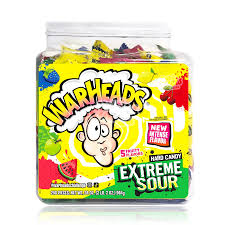 [1618A] WARHEADS EXT SOUR HARD CANDY 964G/240CT