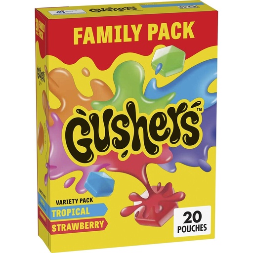 GUSHERS STRAW/TROPICAL FRUIT SNACK 952G