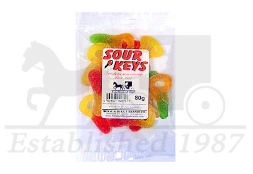 [062197240751] H&B SOUR KEYS 80G /12TRAY   