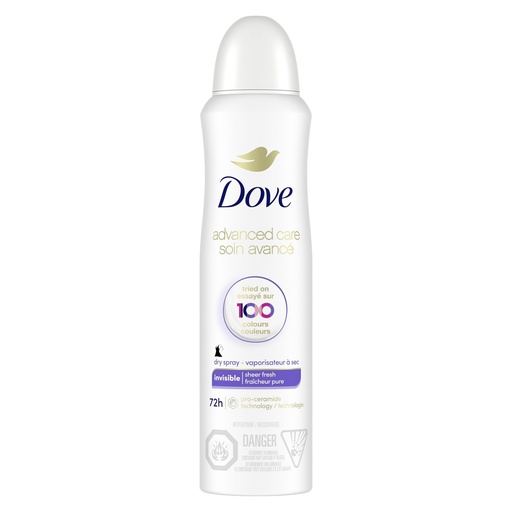 [H53239] DOVE INVISIBLE DRY SPRAY 150ML     