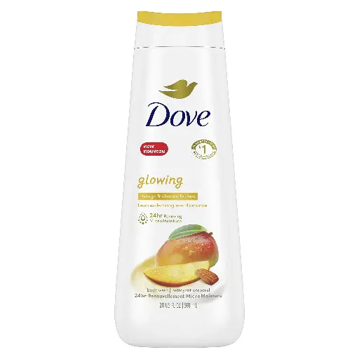 DOVE BODY WASH GLOWING 591ML   
