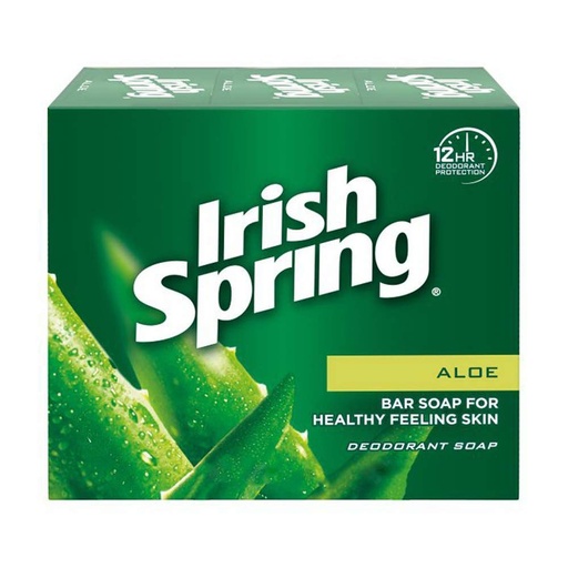 [035000141163] IRISH SPRING 3BAR SOAP ALOE