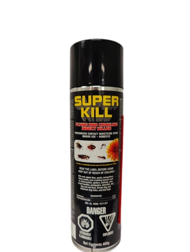 [627843351368] SUPER KILLER FLYING & CRAWLING INSECT KILLER 400G