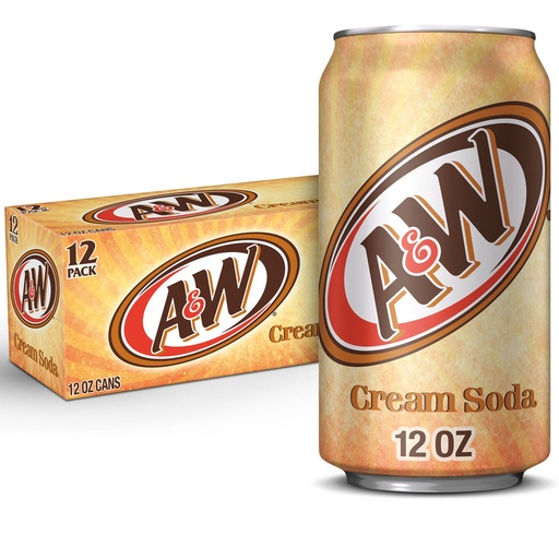 A & W CREAM SODA CANS 355ML/ 12CT (US) 