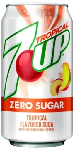 [078000038187] 7UP TROPICAL ZERO CANS 355ML/ 12CT (US) 