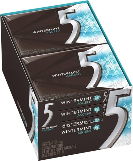 [064900427039] 5 GUM WINTERMINT 10 CT
