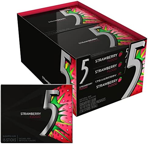 5 GUM SOUR STRAWBERRY /10CT  