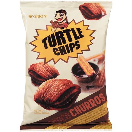 [OC330A] ORION TURTLE CHIPS CHOCO CHURROS 160G   