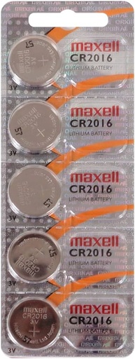 [025215736469] MAXELL BATTERY CR-2016 5CT