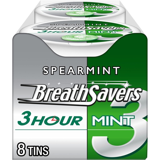 [034000714360] BREATH SAVERS SPEARMINT 36G / 8CT  