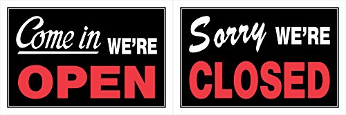 [045899350751] OPEN / CLOSED SIGN 8X12
