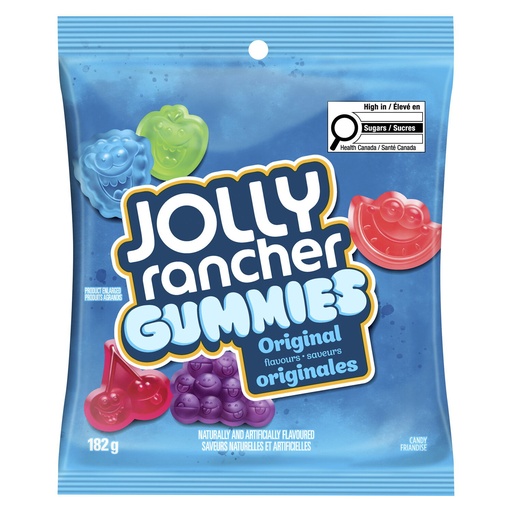 JOLLY RANCHER GUMMIES BLUE RASPBERRY 184G