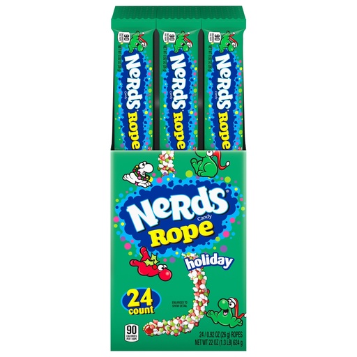 [041420047466] NERDS ROPE HOLIDAY  26G/ 24PK  