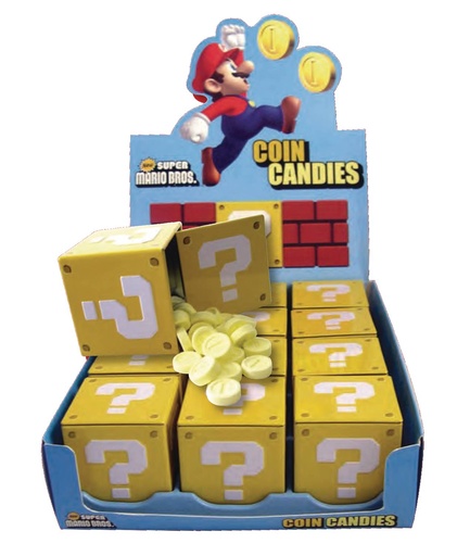 [611508517909] SUPER MARIO COIN CANDIES /12CT  