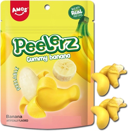 [810051809176] AMOS PEELERZTM GUMMY BANANA 170G
