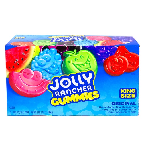 [450859A] JOLLY RANCHER GUMMIES ORIGINAL 113G /12 CT  