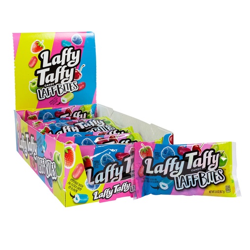 [079200749262] LAFFY TAFFY CANDY LAFF BITES 57G/ 24CT