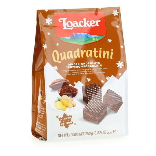 [076580208563] LOACKER QUAD GINGER-CHOCO 250G