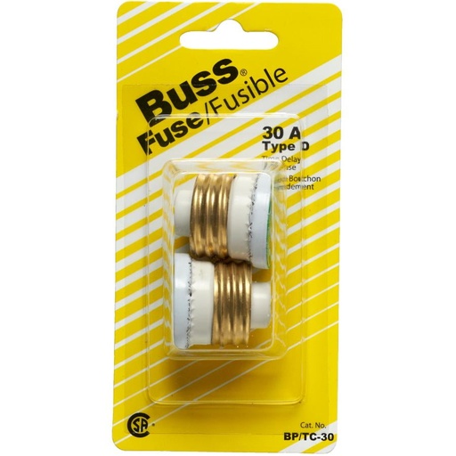 [W-30A] BUSSMANN 30A FUSE 2PK
