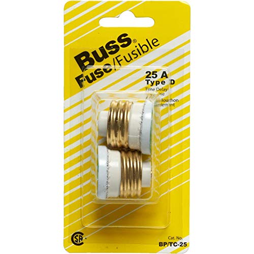 [W-25A] BUSSMANN 25A FUSE 2PK