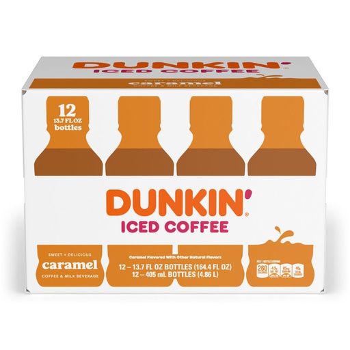 DUNKIN' ICED COFFEE CARAMEL 12/405ML