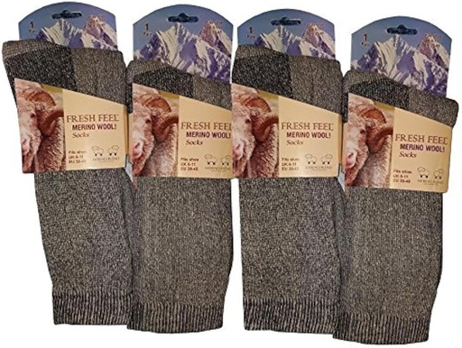 [485613212253] MERINO LAMB WOOL SOCKS -25 1PAIR