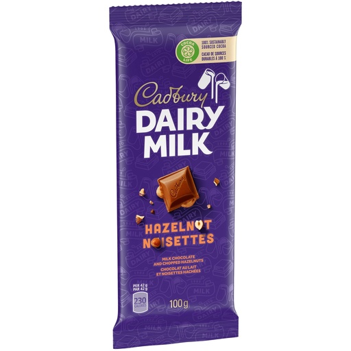 CADBURY DAIRY MILK HAZELNUT 100G