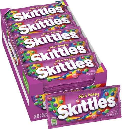 [10068] SKITTLES WILD BERRY 61G / 36CT 
