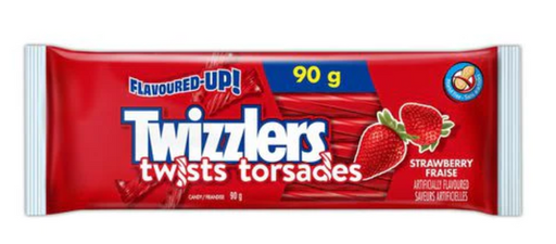 [056600425026] TWIZZLERS STRAWBERRY TWISTS  90G / 24CT  