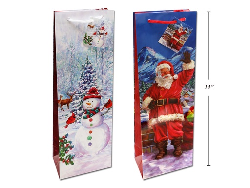 [10452] X-MAS BOTTLE GIFT BAG  