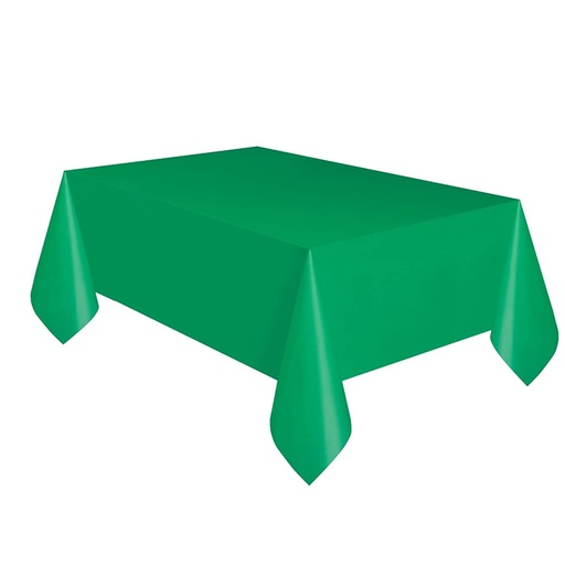 [836739500067] TABLE COVER PLASTIC GREEN