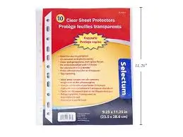 [057447484184] SHEET PROTECTORS /10PK