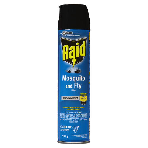 [PC81076] RAID MOSQUITO & FLY SPRAY 350G