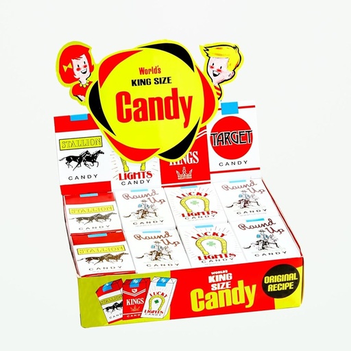 [1221] WORLD'S KING SIZE CANDY CIGARETTE / 24CT