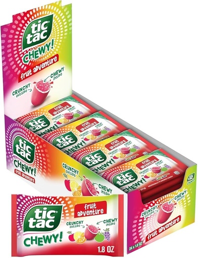 [009800010509] TIC TAC CHEWY FRUIT 24CT