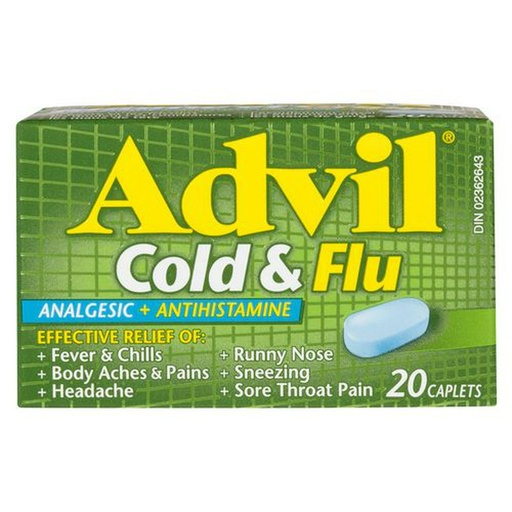 [5418] ADVIL COLD & FLUE / 20 CAPLETS 