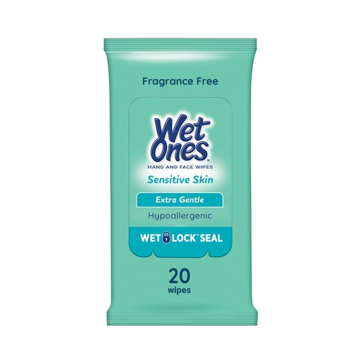 [2648] WET ONES SENSITIVE SKIN HYPO. 20CT
