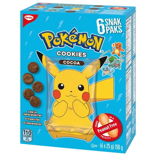 POKEMON COOKIES COCOA 6CT/25G  
